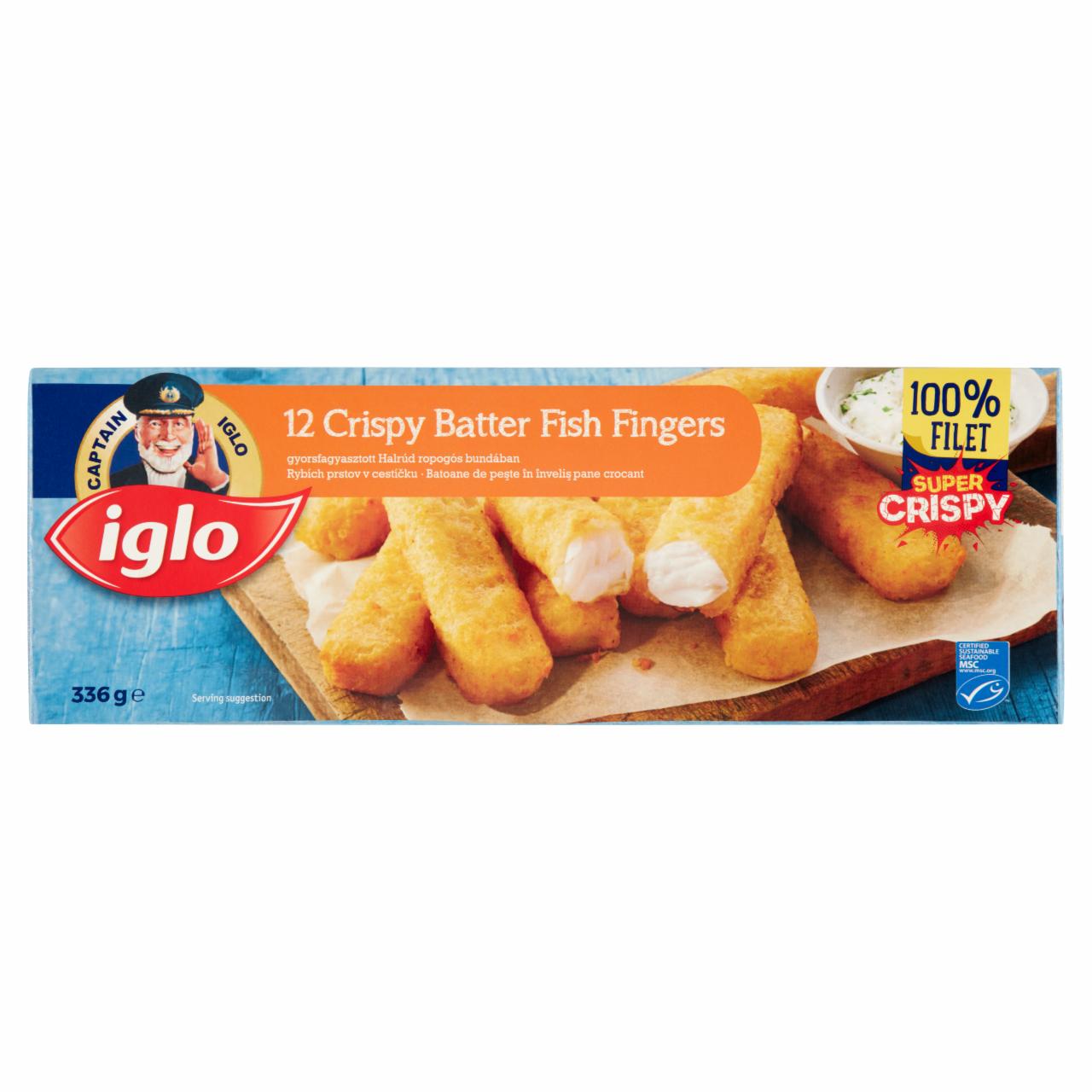 Képek - Iglo gyorsfagyasztott halrúd ropogós bundában 12 x 28 g (336 g)