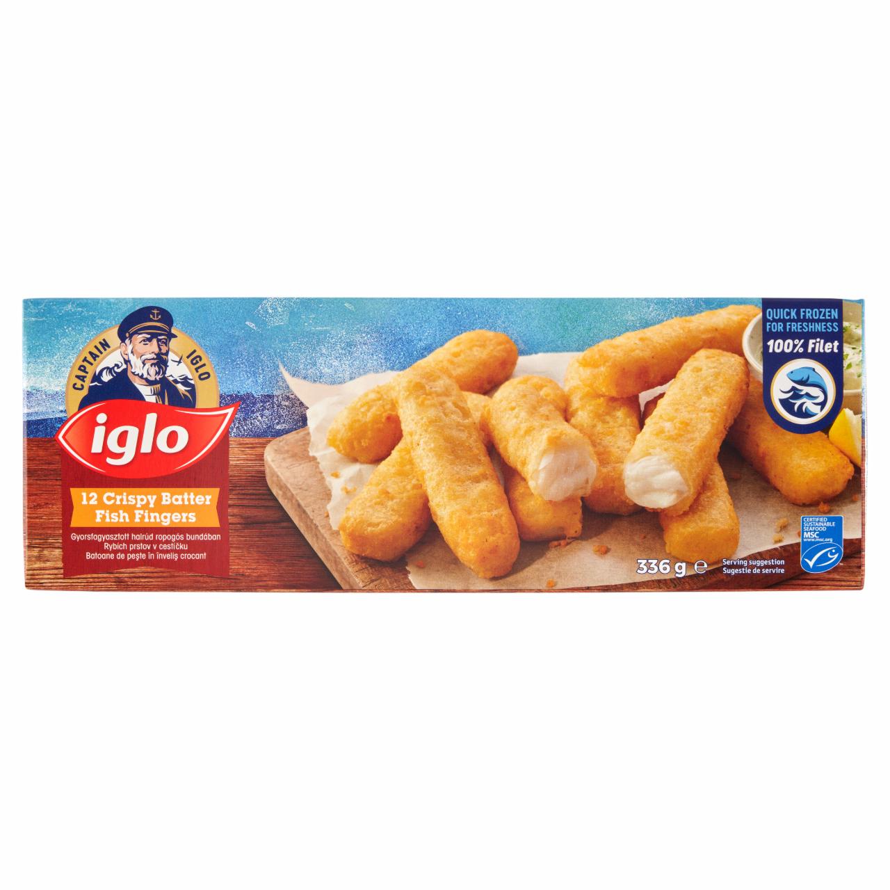 Képek - Iglo gyorsfagyasztott halrúd ropogós bundában 12 x 28 g (336 g)