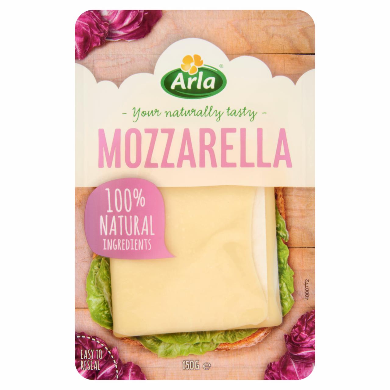 Képek - Arla félzsíros, félkemény, szeletelt mozzarella sajt 150 g