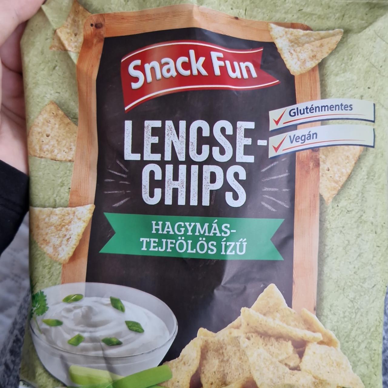 Képek - Lencsechips hagymás-tejfölös ízű Snack Fun