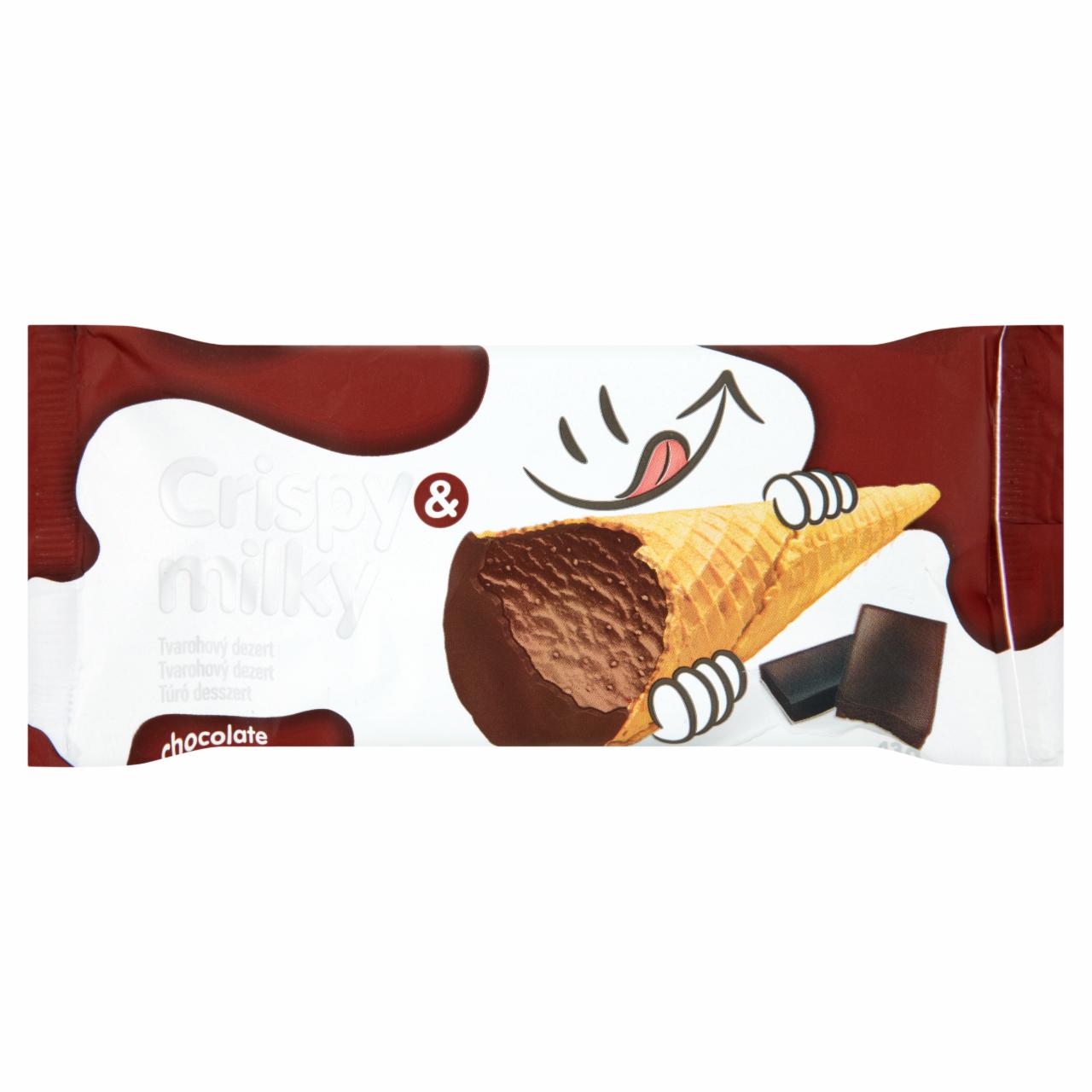 Képek - Crispy & Milky csokoládés tölcséres túró desszert 43 g