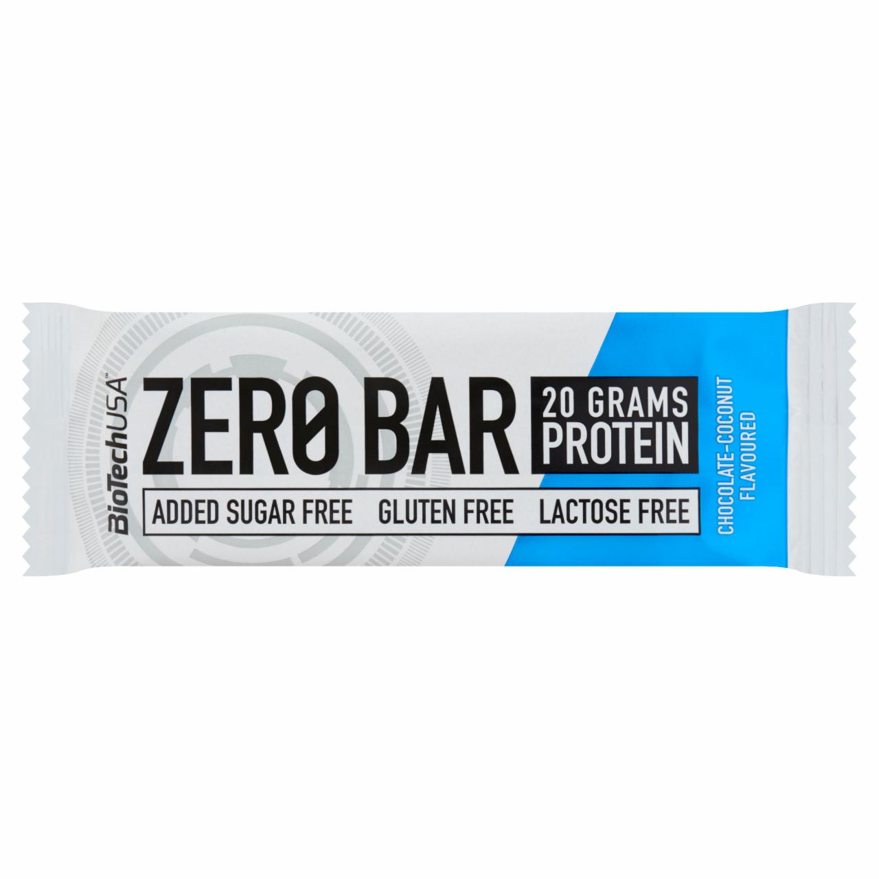 Képek - Zero Bar csokoládé-kókusz ízű magas fehérjetartalmú szelet BioTechUSA