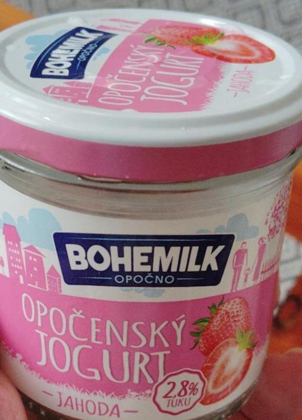 Képek - Opočenský jogurt jahoda 2,8% Bohemilk