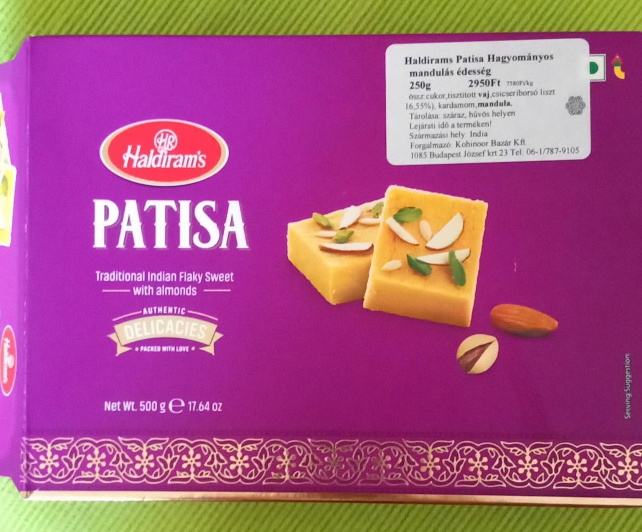 Képek - Patisa mandulás édesség Haldiram's