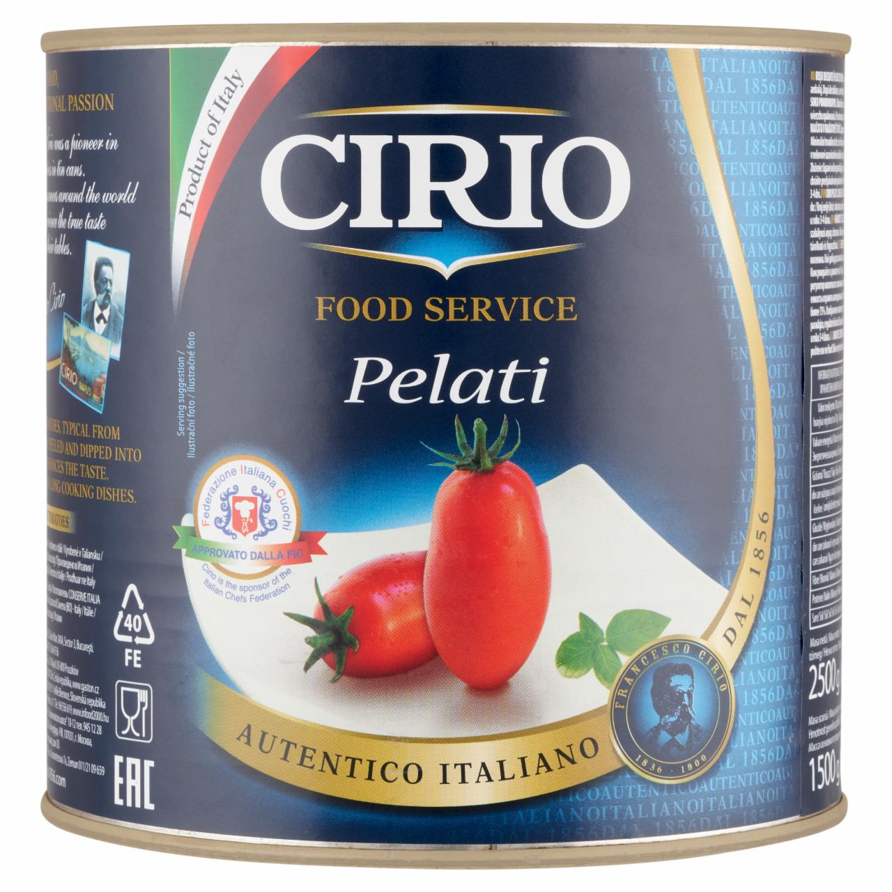 Képek - Cirio hámozott, egész szilvaparadicsom paradicsomlében 2500 g