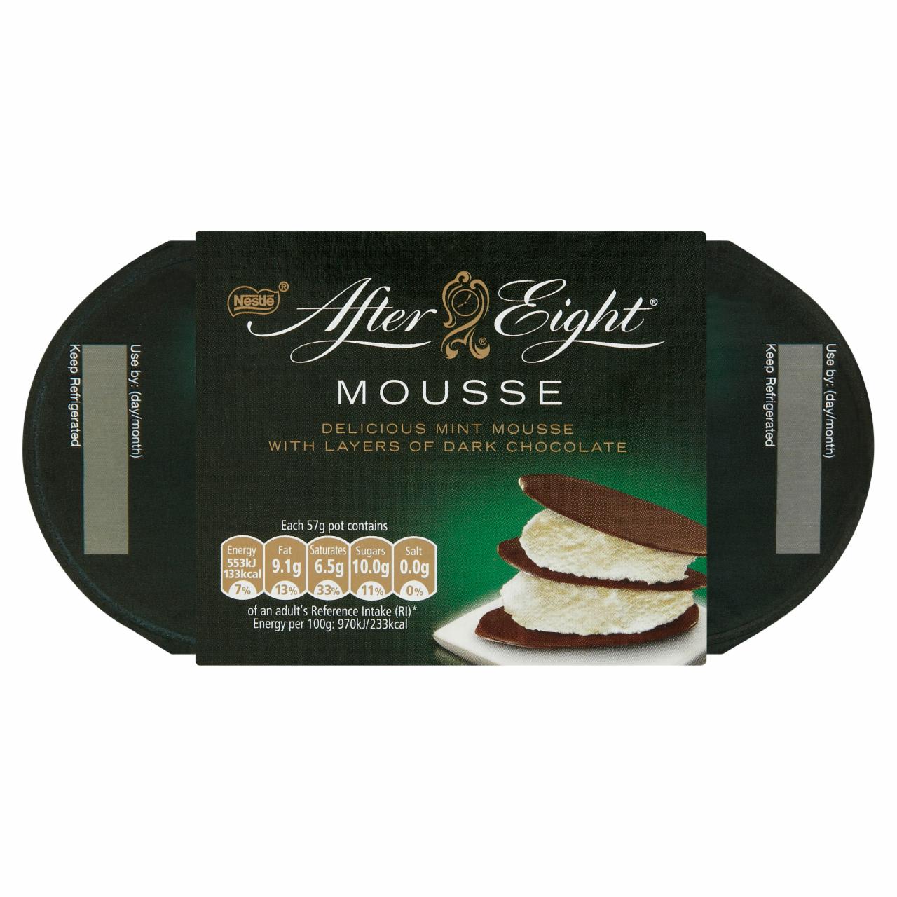 Képek - Nestlé After Eight Mousse borsmenta ízű habkrém étcsokoládéval 4 x 57 g