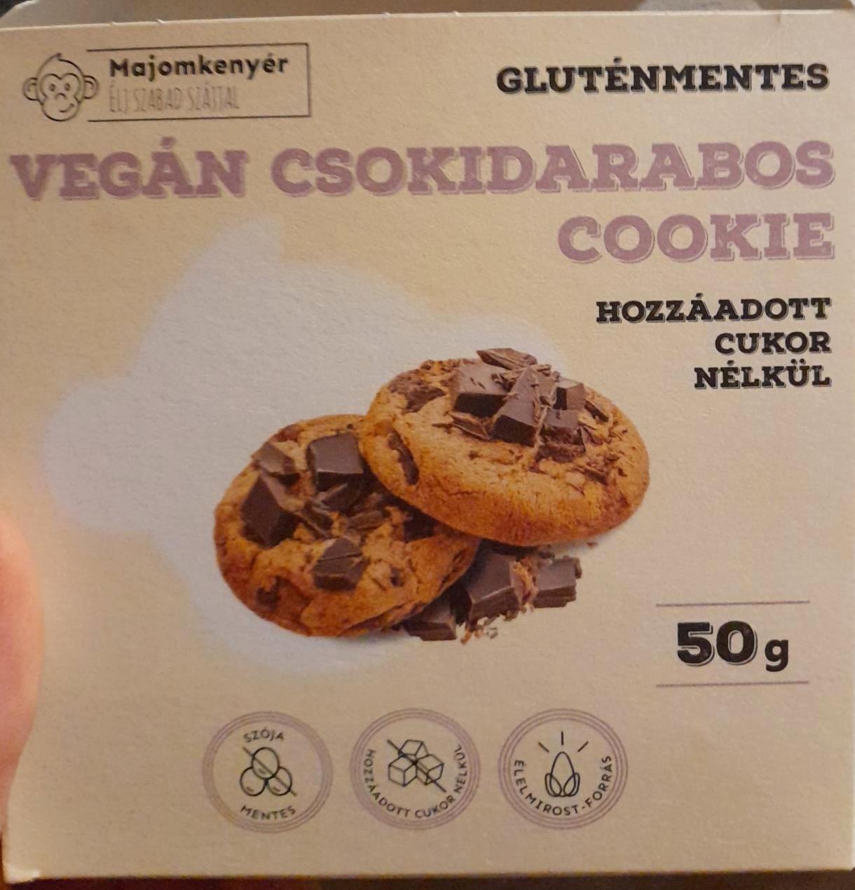Képek - Vegán csokidarabos cookie Majomkenyér