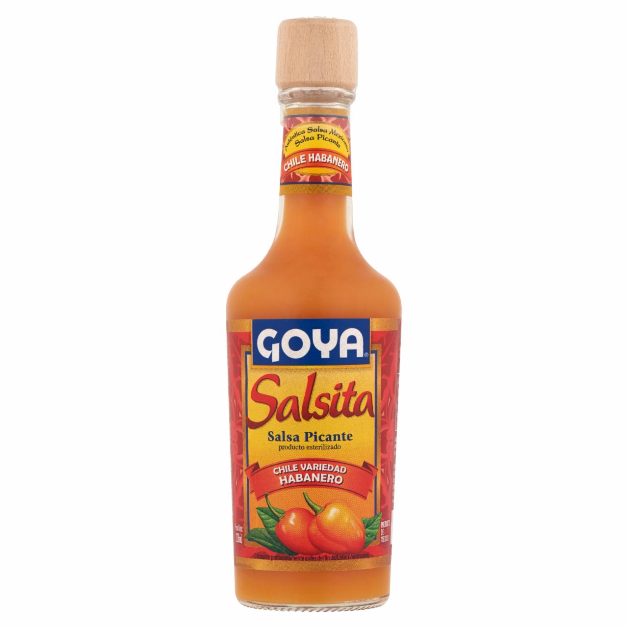 Képek - Goya Salsita fűszeres csípős szósz Habanero chili paprikából 226 ml