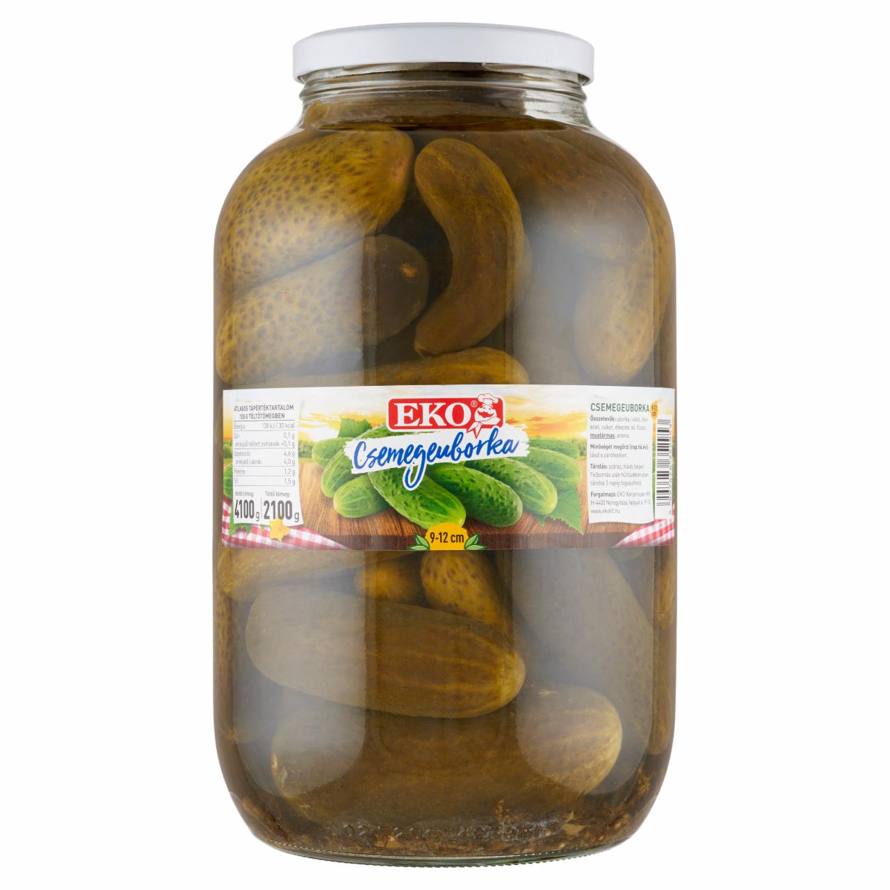 Képek - Eko csemegeuborka 9-12 cm 4100 g