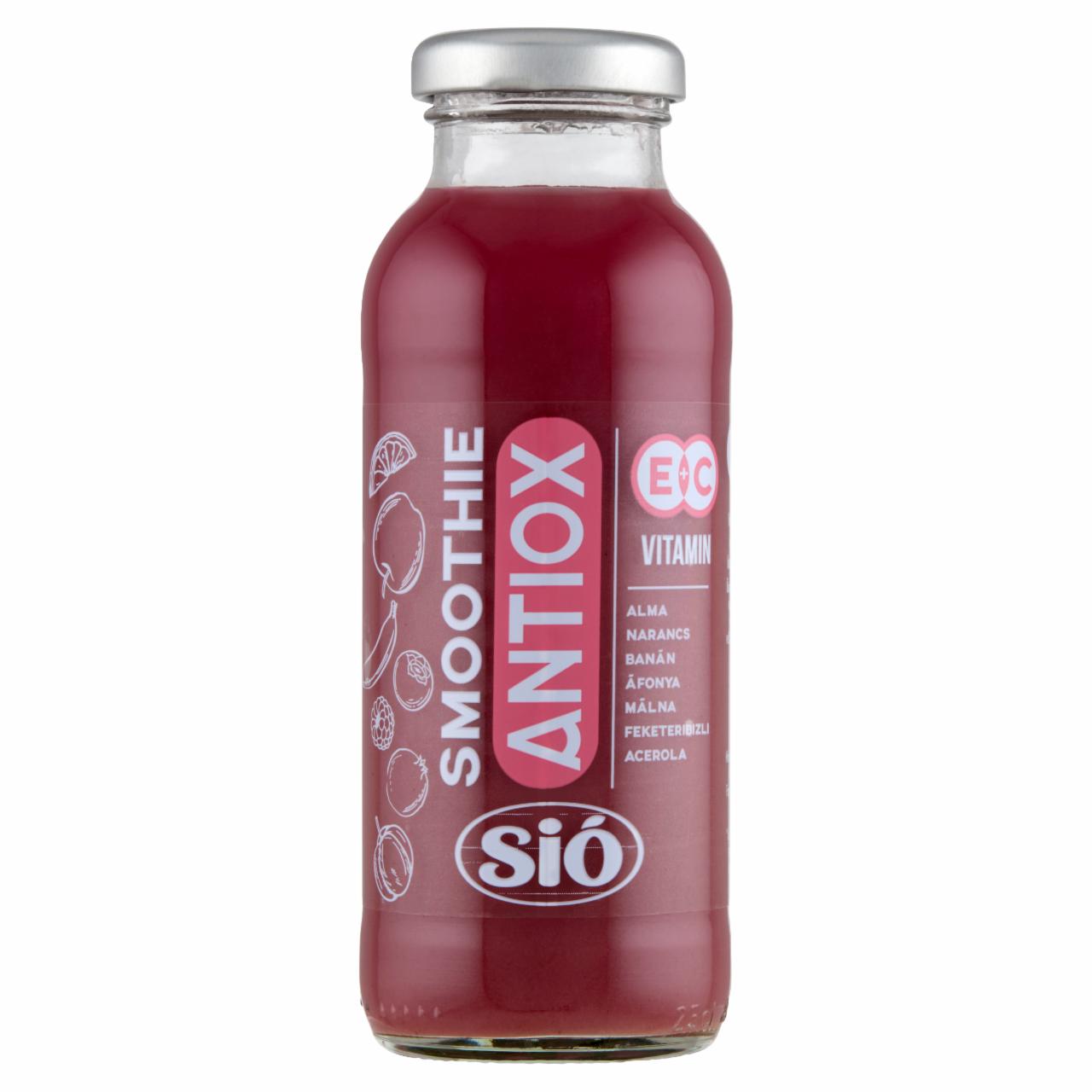 Képek - Sió Smoothie Antiox Vitamin E + C vegyes gyümölcsital 0,25 l