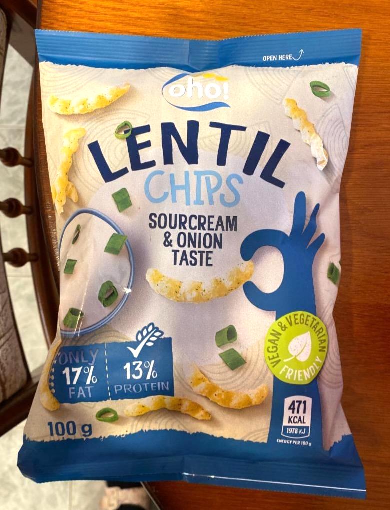 Képek - Lentil chips Sourcream & onion taste Oho!