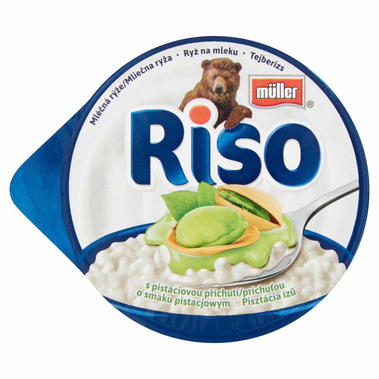 Képek - Müller Riso tejberizs desszert pisztácia ízű készítménnyel 200 g