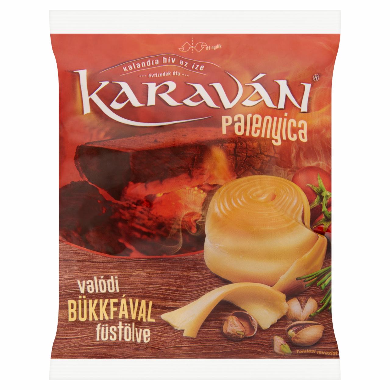 Képek - Karaván félkemény, félzsíros, füstölt parenyica sajt 105 g