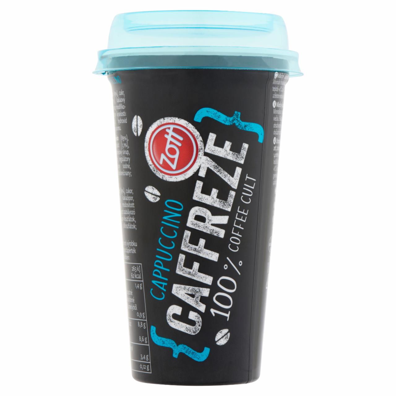 Képek - Zott Caffreze Cappuccino UHT zsírszegény kávé ízű tejkészítmény 200 ml