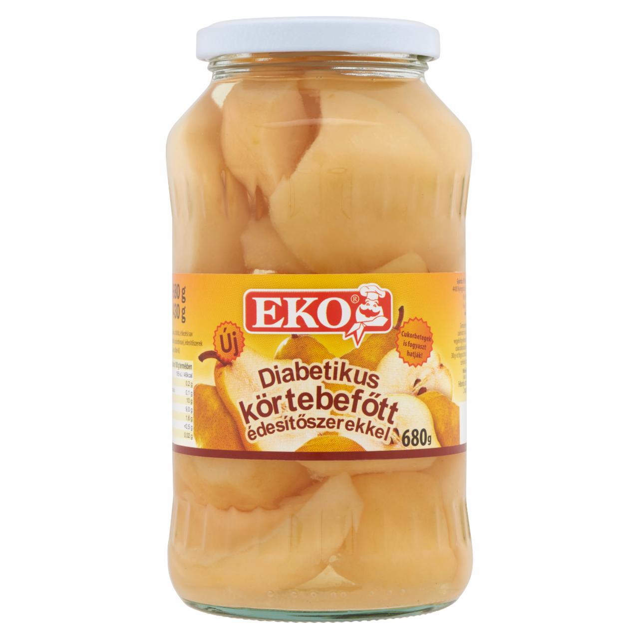 Képek - Eko diabetikus körtebefőtt édesítőszerekkel 680 g