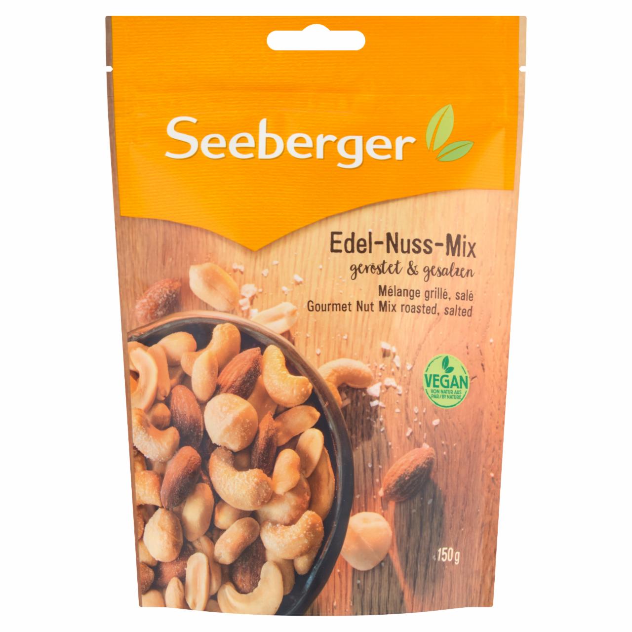 Képek - Seeberger pörkölt sózott diófélék és mandula füstölt sóval és füst aromával 150 g