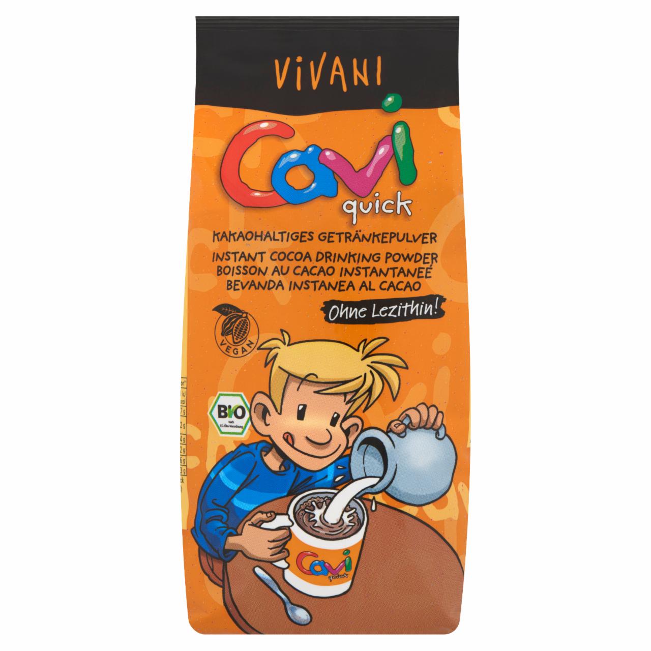 Képek - Vivani Cavi Quick BIO instant kakaó italpor 400 g