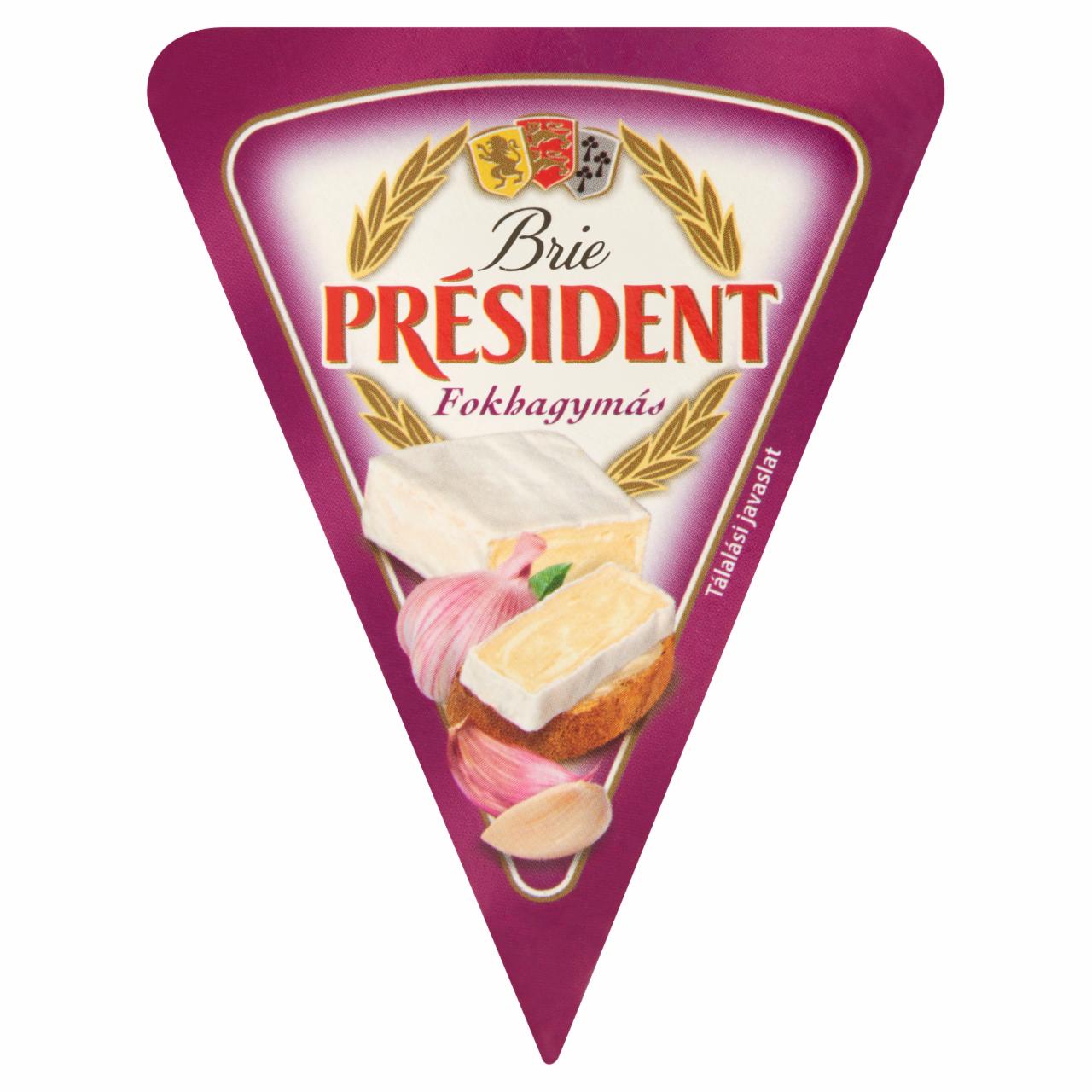 Képek - Président Brie fokhagymás, zsírdús sajt 125 g