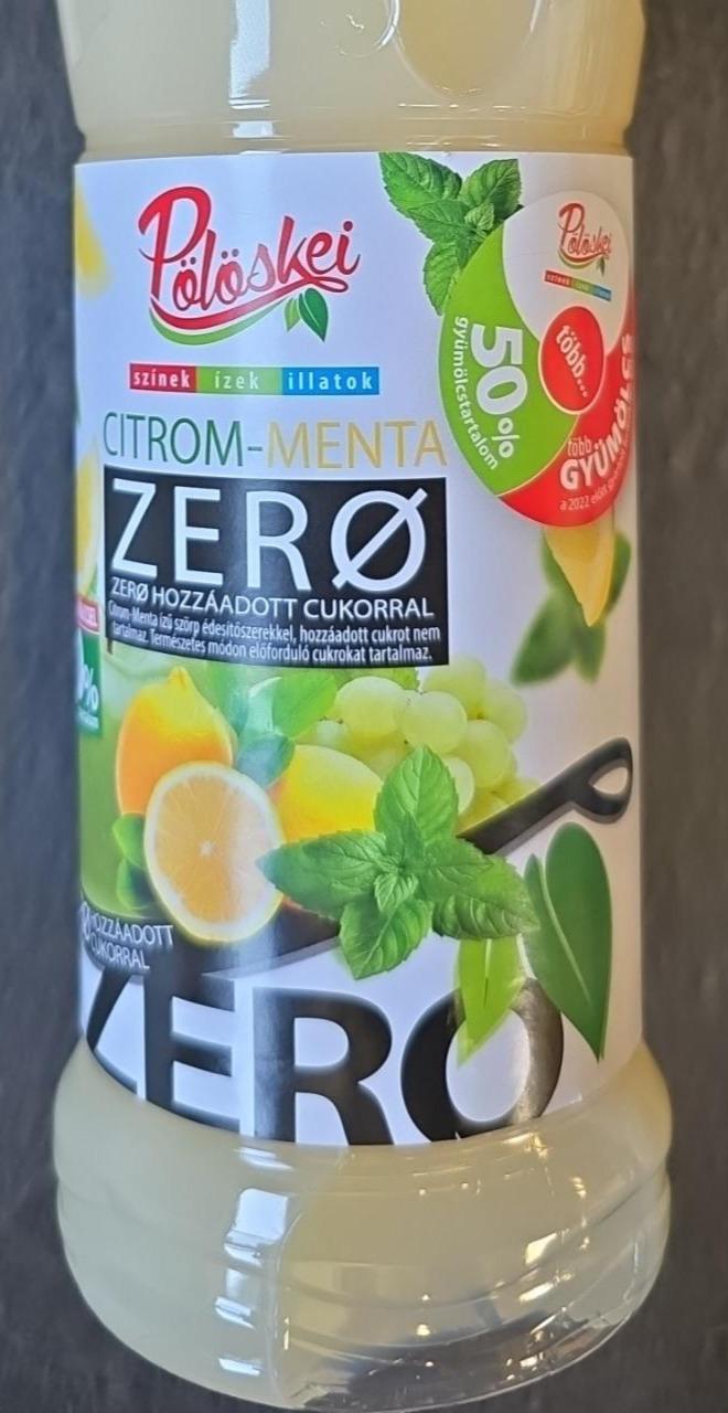 Képek - Pölöskei Zero citrom-menta ízű szörp édesítőszerekkel 1 l