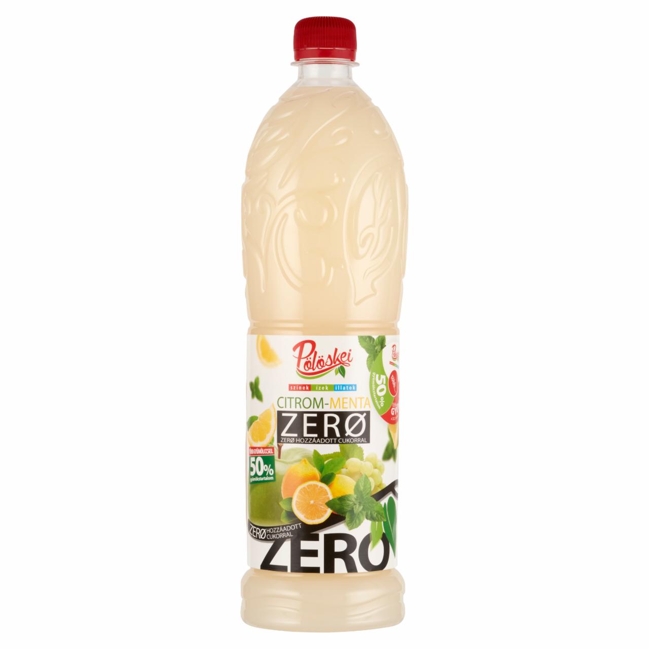Képek - Pölöskei Zero citrom-menta ízű szörp édesítőszerekkel 1 l