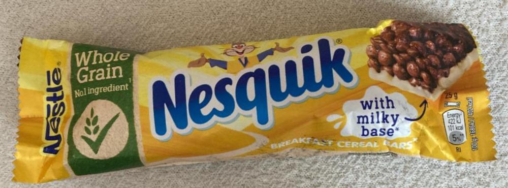 Képek - Nestlé Nesquik kakaós gabonapehely-szelet tejbevonó talppal vitaminokkal 25 g