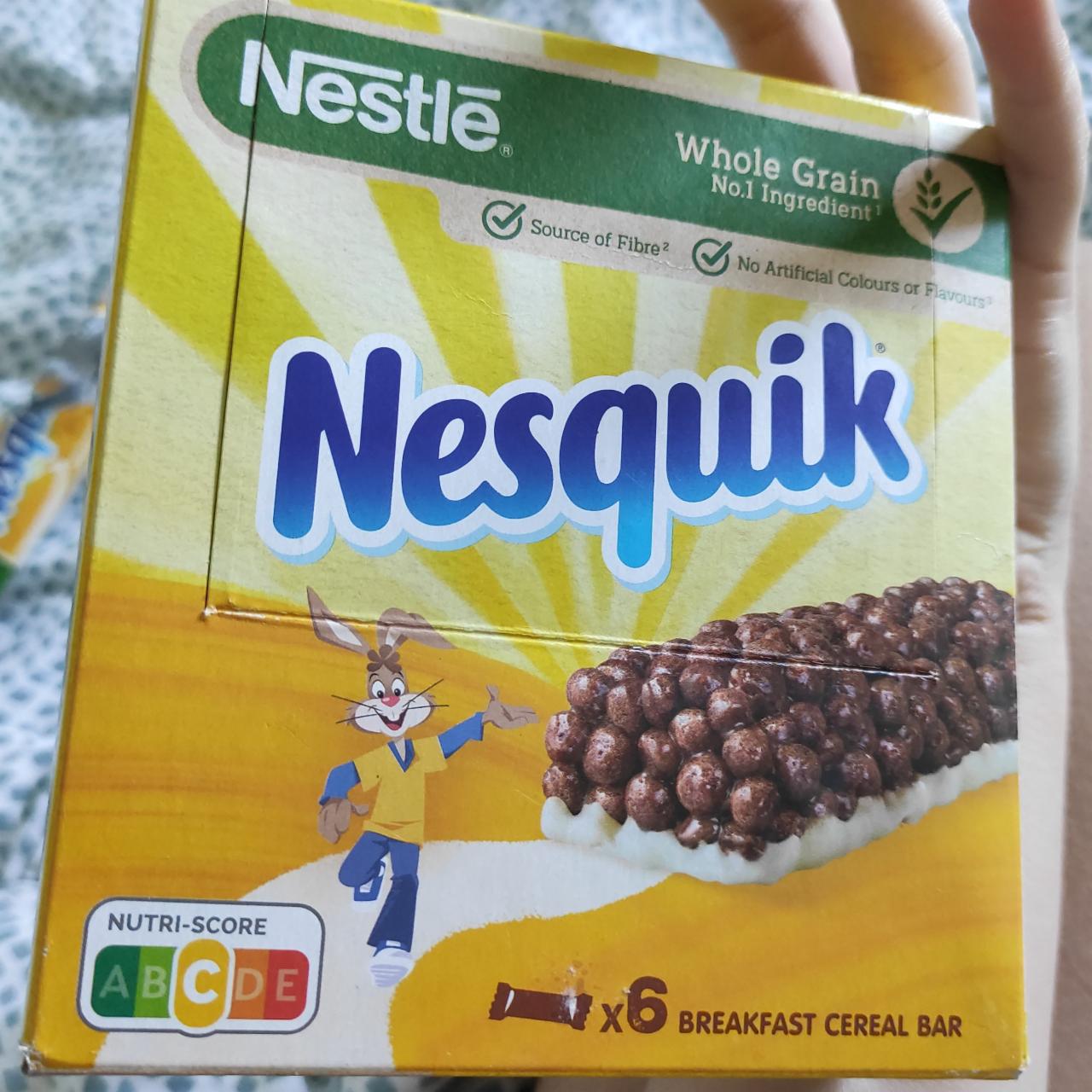 Képek - Nestlé Nesquik kakaós gabonapehely-szelet tejbevonó talppal vitaminokkal 25 g