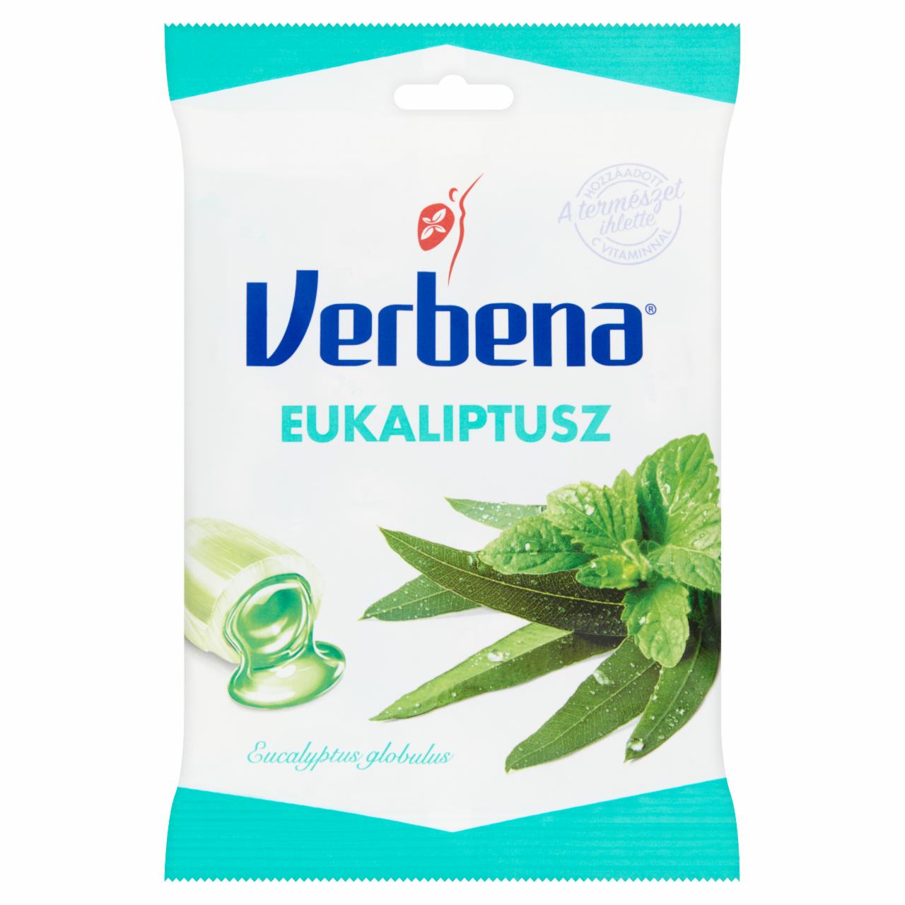 Képek - Verbena töltött keménycukorka eukaliptusz-mentol kivonattal és C vitaminnal 60 g