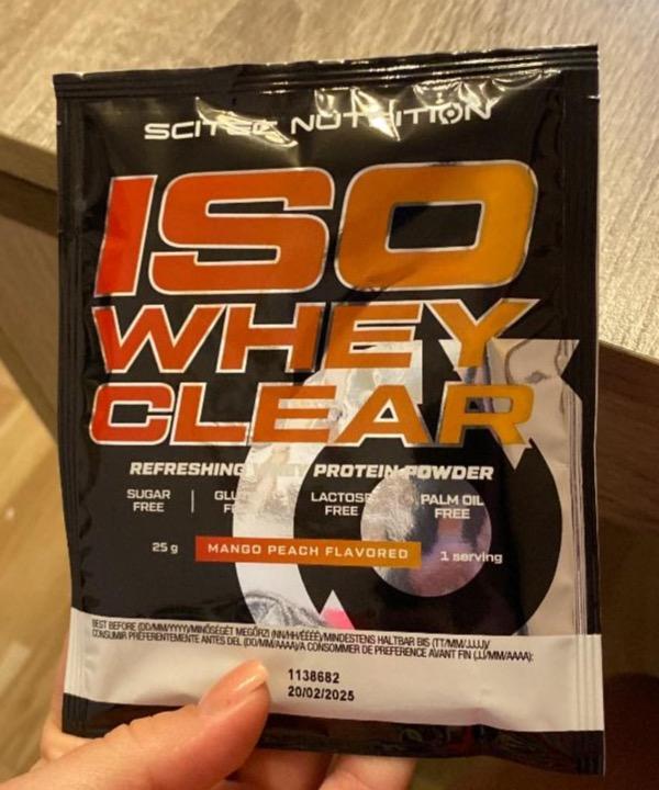 Képek - ISO whey clear Mango peach flavored Scitec Nutrition