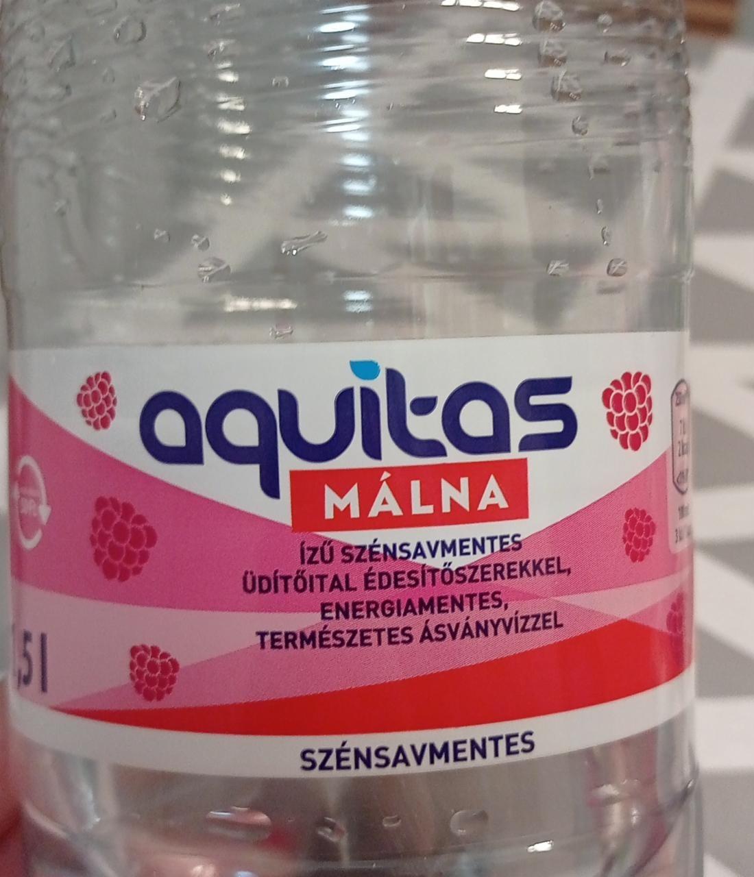 Képek - aquitas málna ízű szénsavmentes víz