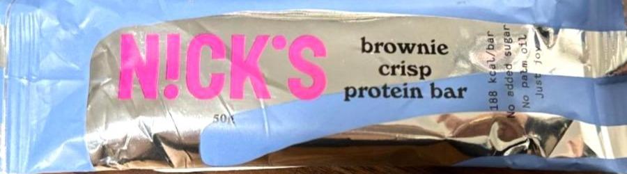 Képek - Brownie crisp protein bar N!ck's