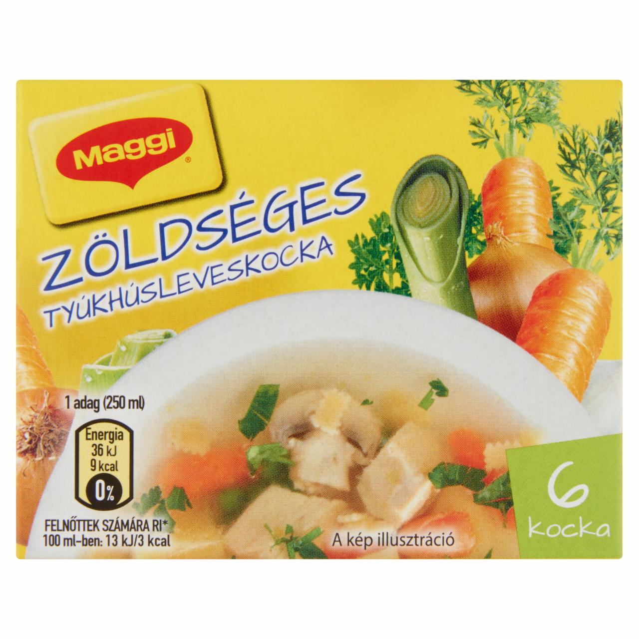 Képek - Maggi Zöldséges Tyúkhúsleveskocka 66 g