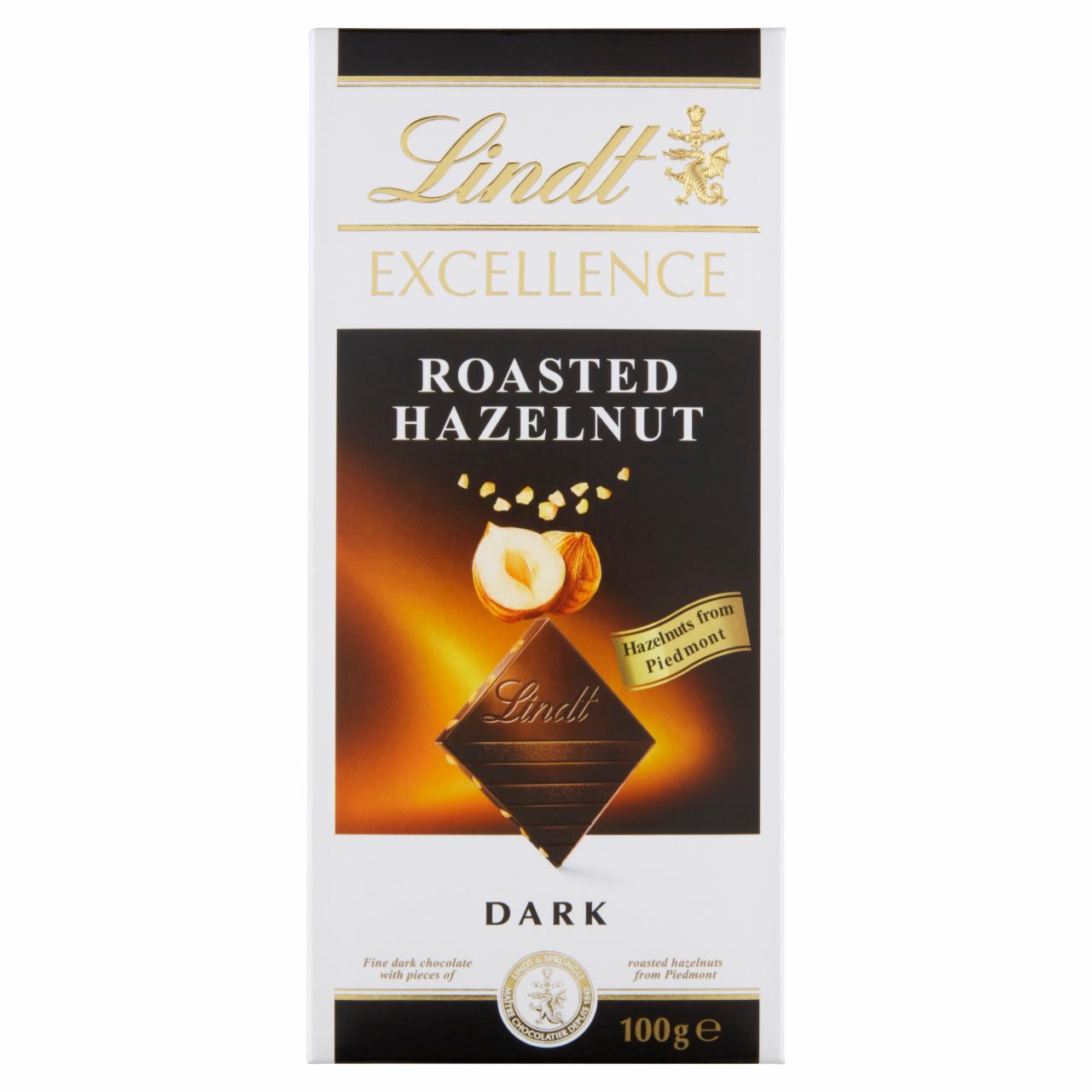 Képek - Lindt Excellence minőségi étcsokoládé pörkölt piemonti mogyoródarabokkal 100 g