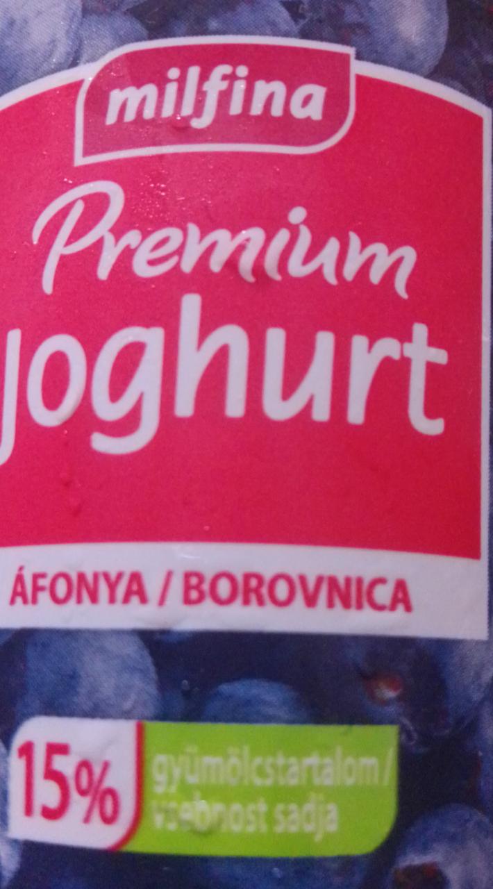 Képek - Prémium áfonyás joghurt élőflórás Milfina