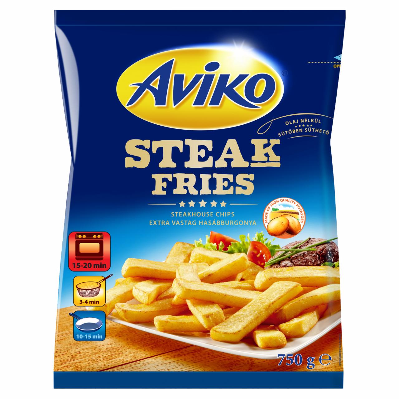 Képek - Aviko Steak Fries elősütött és gyorsfagyasztott, extra vastag hasábburgonya 750 g