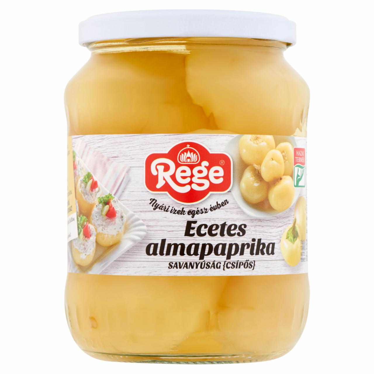 Képek - Rege csípős ecetes almapaprika savanyúság 680 g