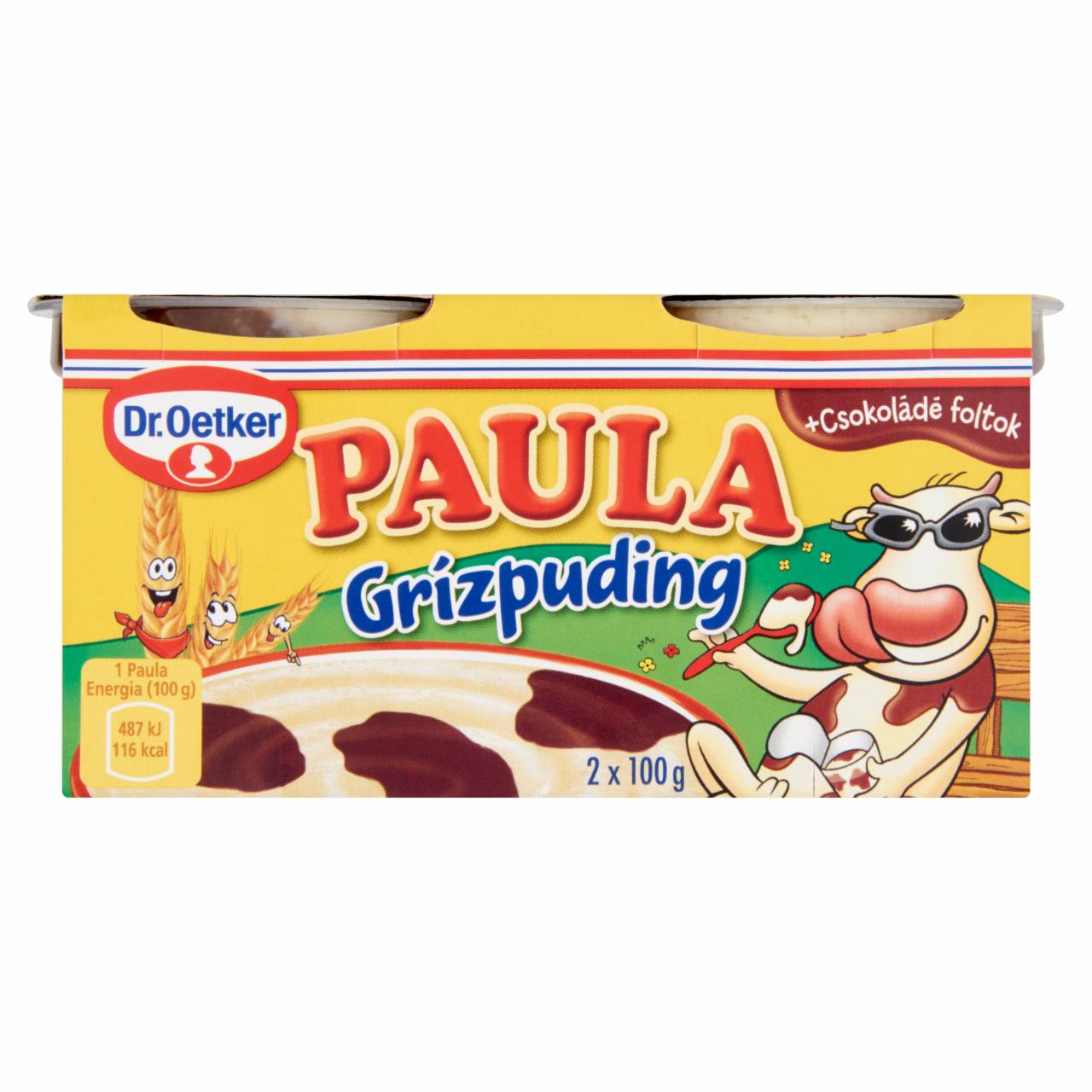 Képek - Dr. Oetker Paula grízpuding + csokoládé foltok 2 x 100 g