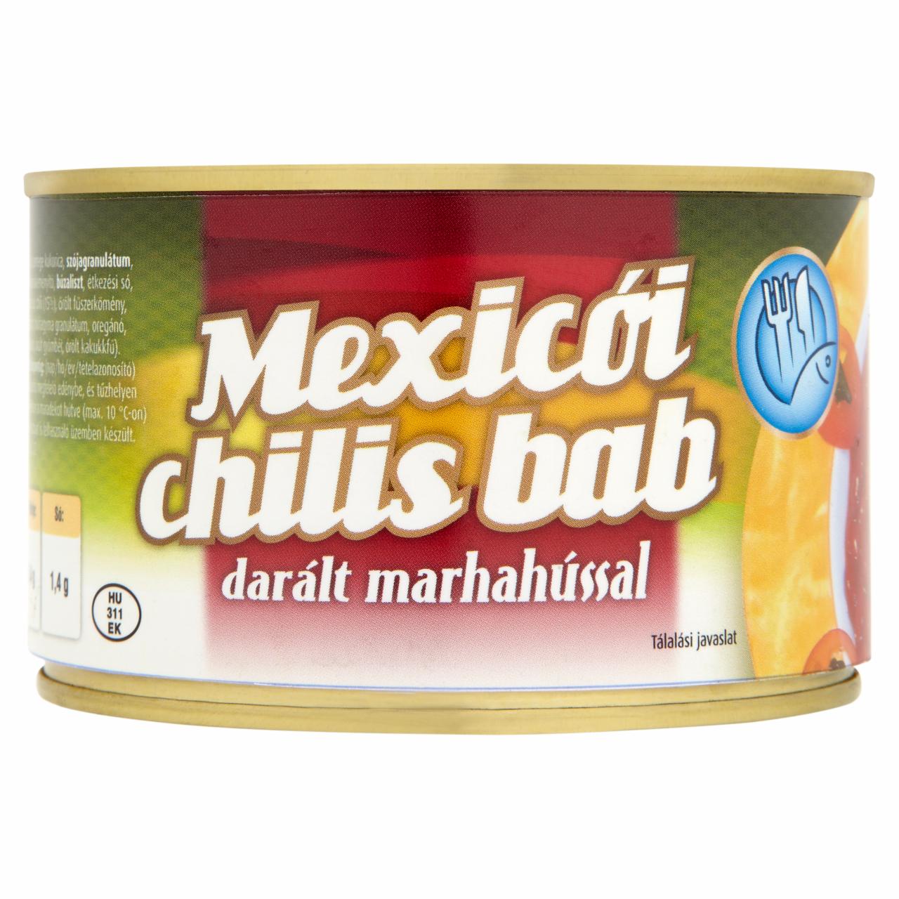 Képek - Fish & Food mexikói chilis bab darált marhahússal 400 g