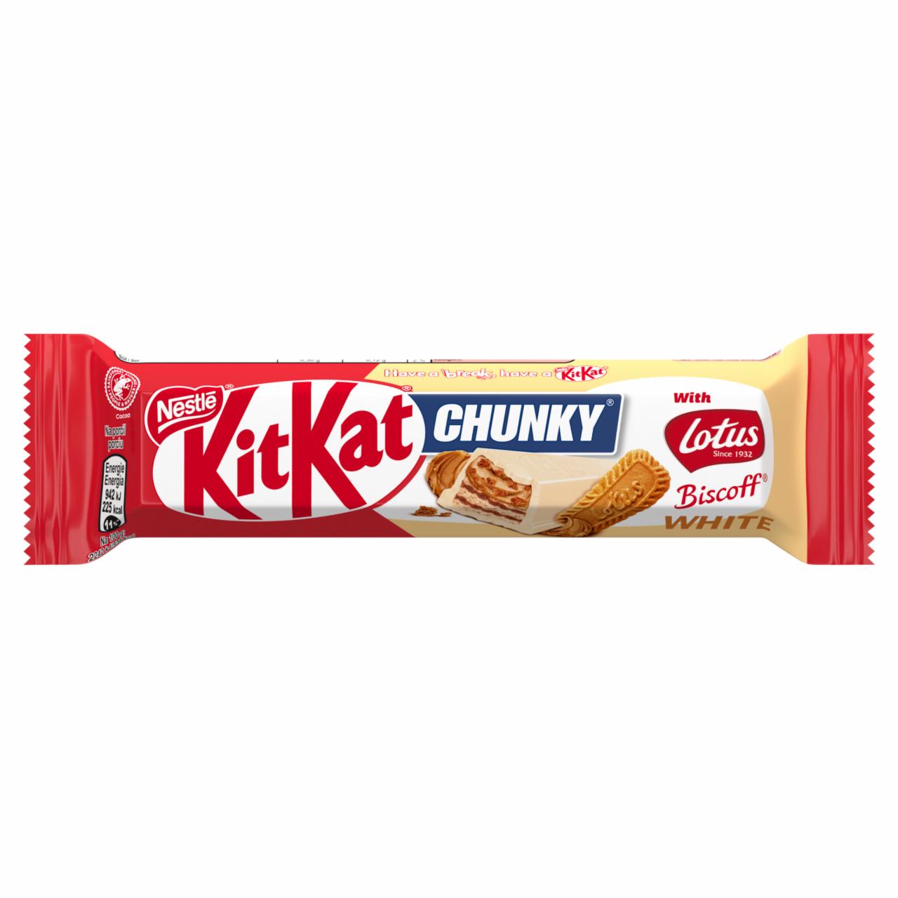 Képek - KitKat ropogós ostya fahéjas kekszes krémmel, fahéjas keksz darabokkal és fehér bevonóval 42 g