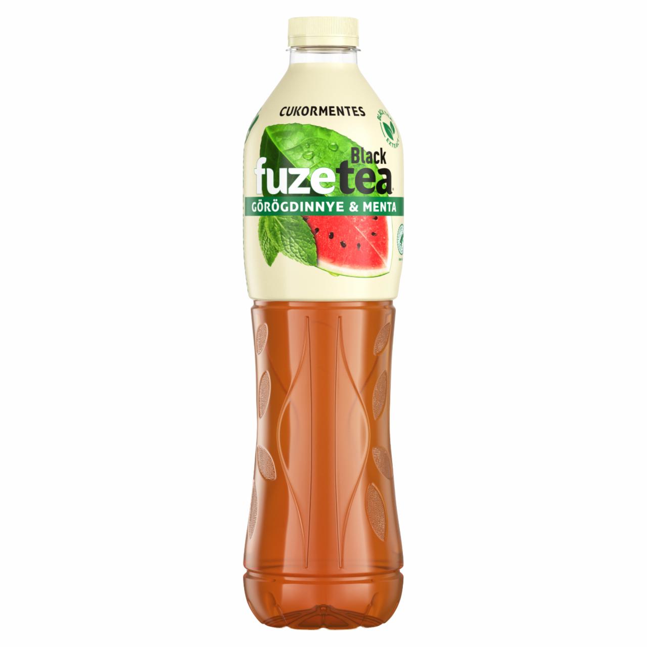 Képek - FUZETEA görögdinnye-menta ízesítésű ital fekete tea és menta kivonattal, édesítőszerekkel 1,5 l