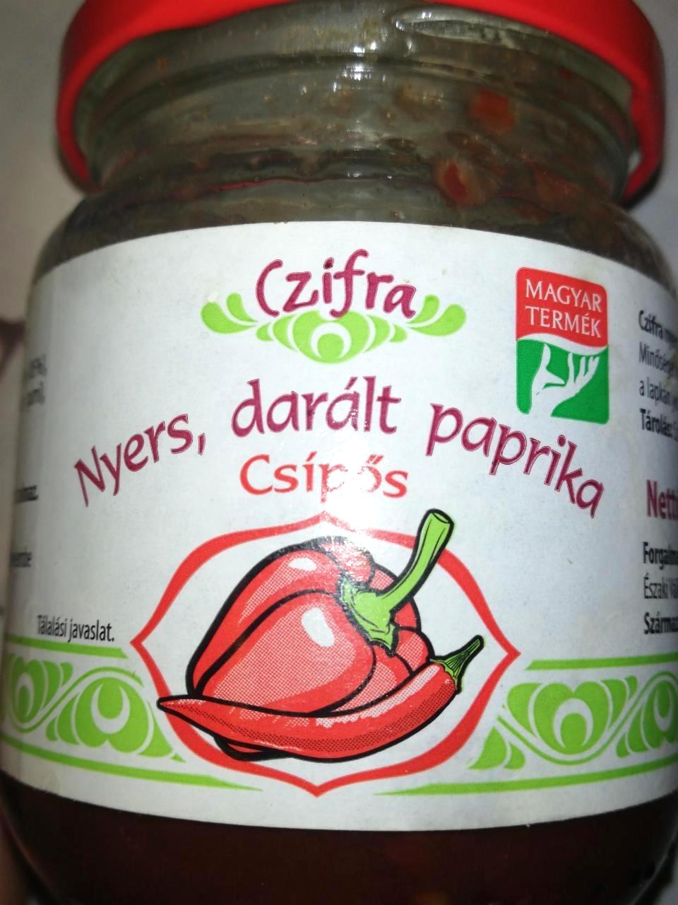 Képek - Nyers darált csípős paprika Czifra