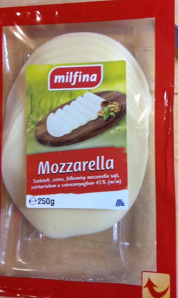 Képek - Mozzarella szeletelt zsíros Milfina