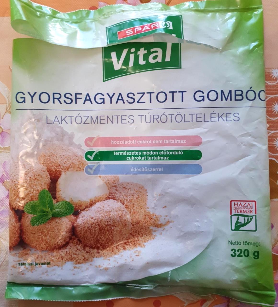 Képek - Vital gyorsfagyasztott laktózmentes túrótöltelékes gombóc Spar