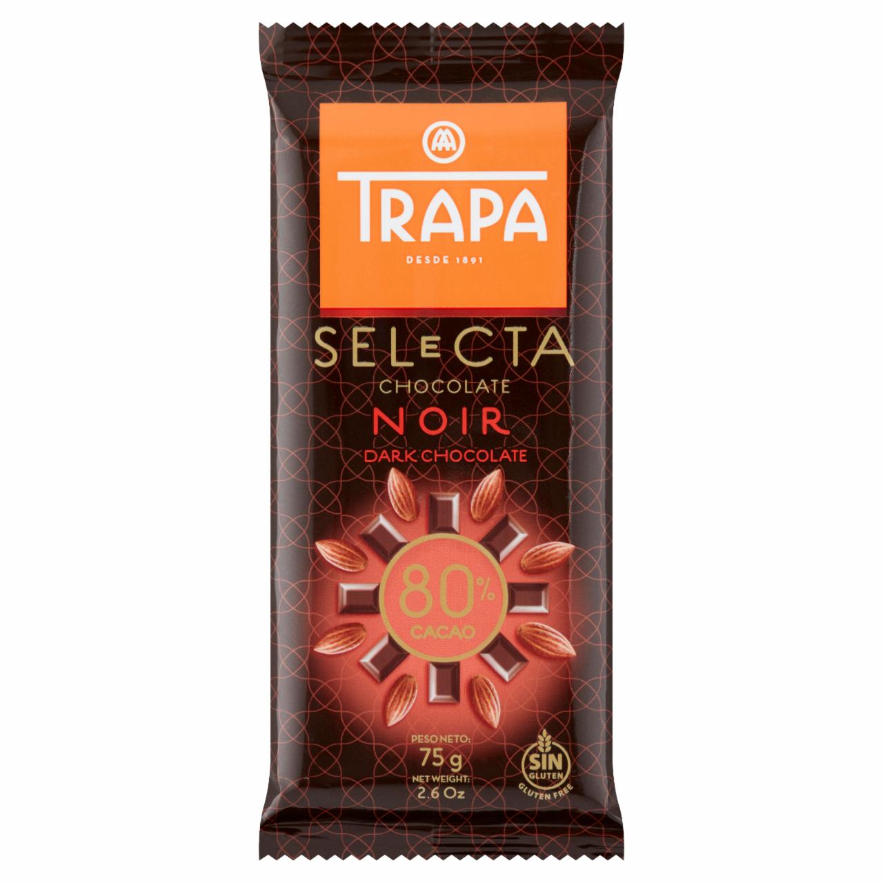 Képek - Trapa Selecta étcsokoládé 80% 75 g