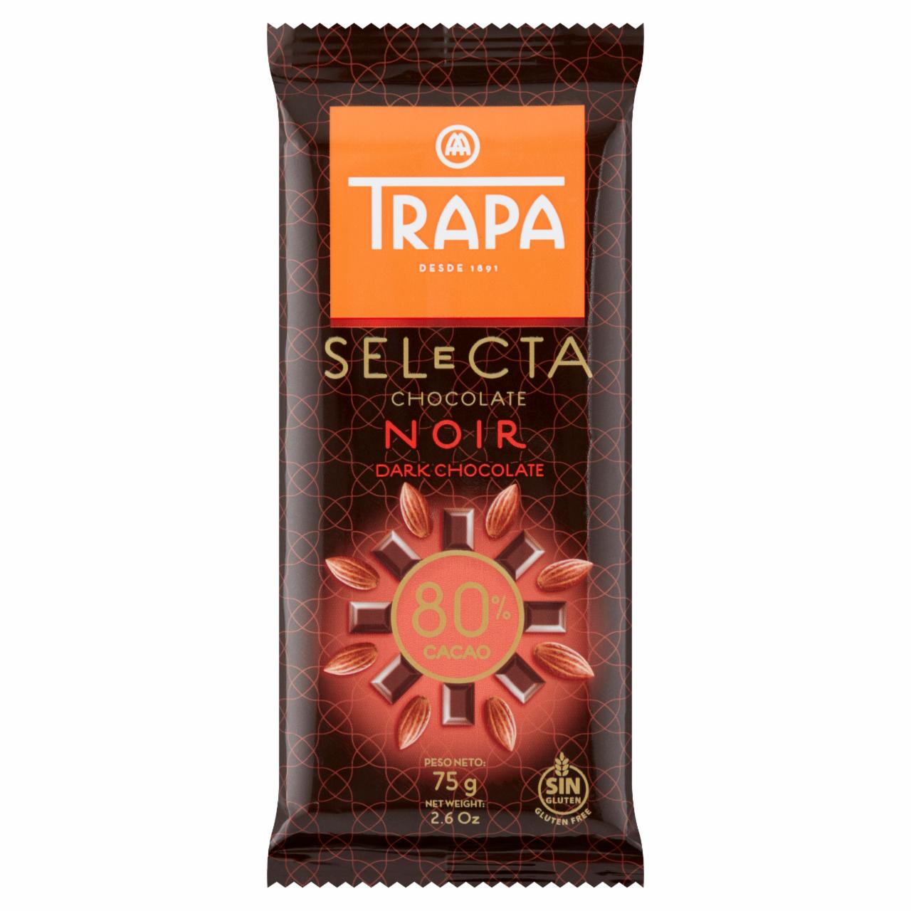 Képek - Trapa Selecta étcsokoládé 80% 75 g