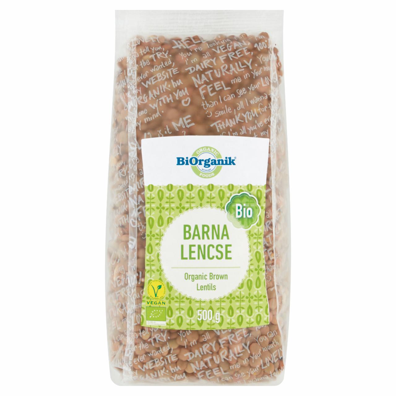 Képek - BiOrganik BIO barna lencse 500 g