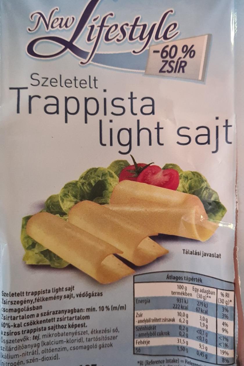 Képek - New Lifestyle szeletelt trappista light sajt Milfina