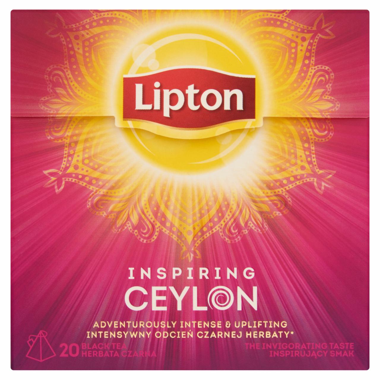 Képek - Lipton Inspiring Ceylon fekete tea 20 piramis filter