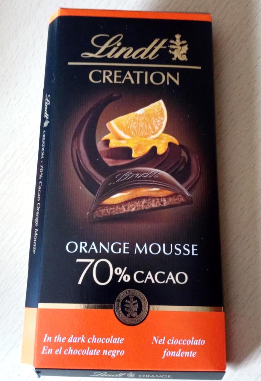 Képek - Orange mousse 70% cacao Lindt creation