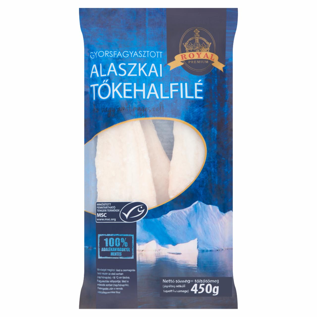 Képek - Royal gyorsfagyasztott alaszkai tőkehalfilé 450 g