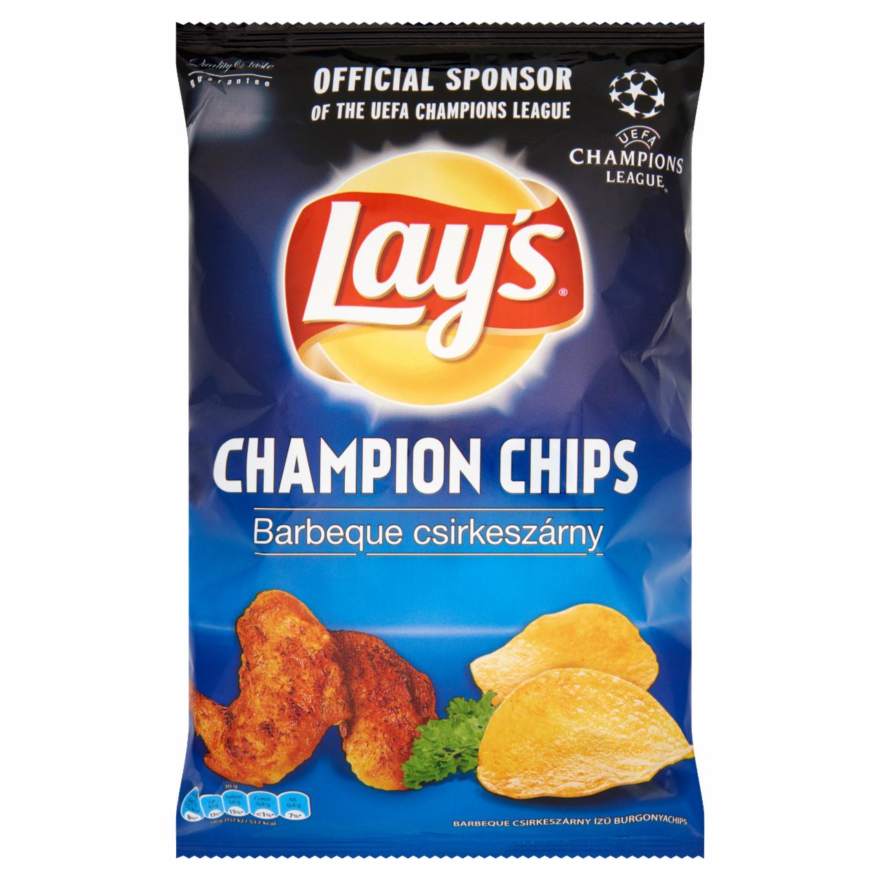 Képek - Lay's Champion Chips Barbeque csirkeszárny ízű burgonyachips 77 g